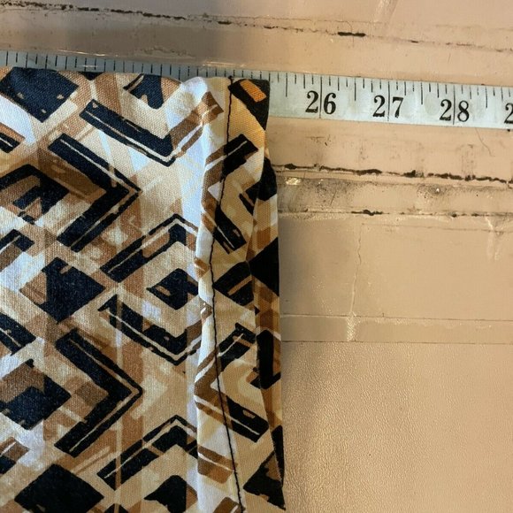 RUBY RD. CROPPED GEOMETRIC STRETCH PANTS 8P-EUC - Picture 6 of 8